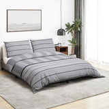 Vidaxl dekbedovertrekset 240x220 cm katoen grijs