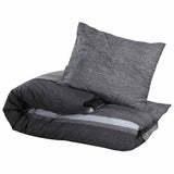 Vidaxl dekbedovertrekset 200x200 cm katoen donkergrijs