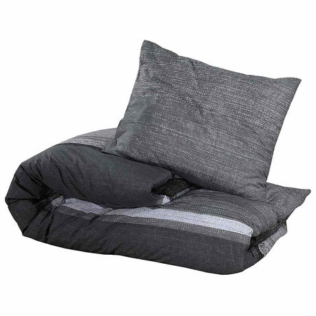 Vidaxl dekbedovertrekset 200x220 cm katoen donkergrijs