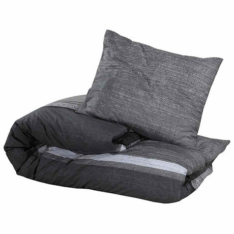Vidaxl dekbedovertrekset 225x220 cm katoen donkergrijs