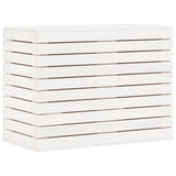 Vidaxl wasmand 88,5x44x66 cm massief grenenhout wit