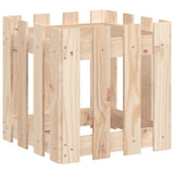 Vidaxl plantenbak met hekontwerp 40x40x40 cm massief grenenhout