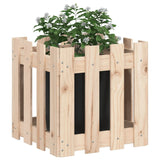 Vidaxl plantenbak met hekontwerp 40x40x40 cm massief grenenhout