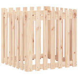 Vidaxl plantenbak met hekontwerp 70x70x70 cm massief grenenhout