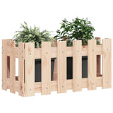 Vidaxl plantenbak met hekontwerp 60x30x30 cm massief grenenhout