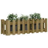 Vidaxl plantenbak verhoogd hekontwerp 100x30x30 cm geïmpregneerd hout