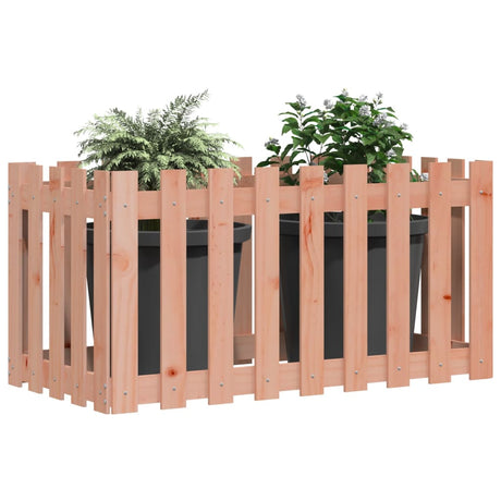 Vidaxl plantenbak verhoogd hekontwerp 100x50x50 cm massief douglashout