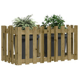 Vidaxl plantenbak verhoogd hekontwerp 100x50x50 cm geïmpregneerd hout