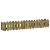 Vidaxl plantenbak verhoogd hekontwerp 200x30x30 cm geïmpregneerd hout