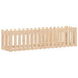 Vidaxl plantenbak verhoogd met hekontwerp 200x50x50 cm grenenhout