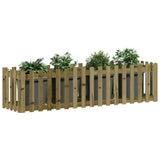 Vidaxl plantenbak verhoogd hekontwerp 200x50x50 cm geïmpregneerd hout