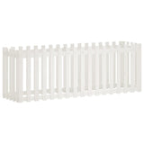 Vidaxl plantenbak verhoogd hekontwerp 200x50x70 cm grenenhout wit