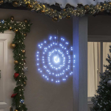 Vidaxl kerstverlichting vuurwerk 140 koudwitte led's 17 cm