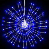 Vidaxl kerstverlichting vuurwerk 140 blauwe led's 17 cm