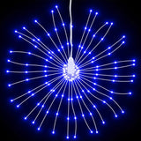 Vidaxl kerstverlichting vuurwerk 140 blauwe led's 17 cm