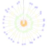 Vidaxl kerstverlichting vuurwerk 140 meerkleurige led's 17 cm