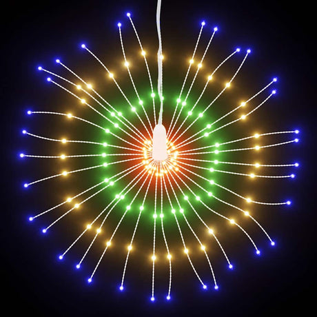 Vidaxl kerstverlichting vuurwerk 140 meerkleurige led's 17 cm