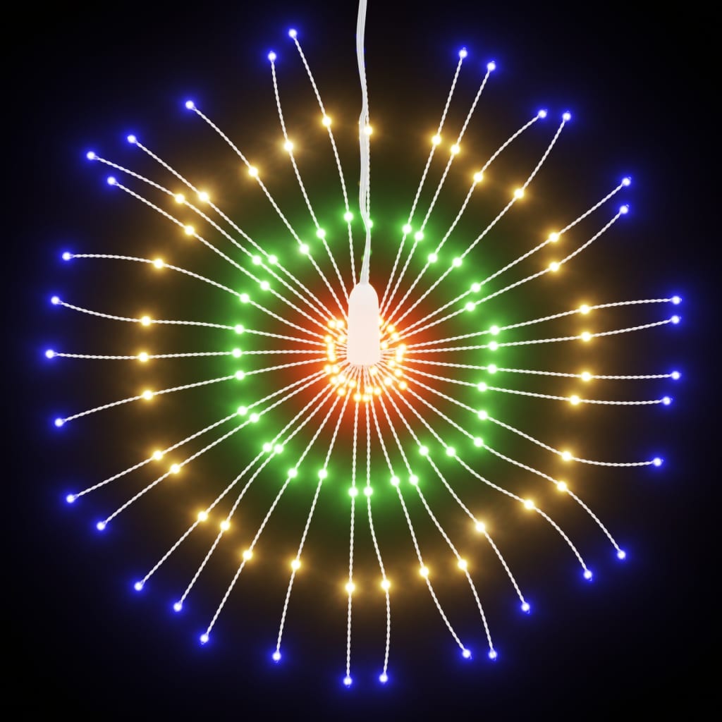 Vidaxl kerstverlichting vuurwerk 140 meerkleurige led's 17 cm