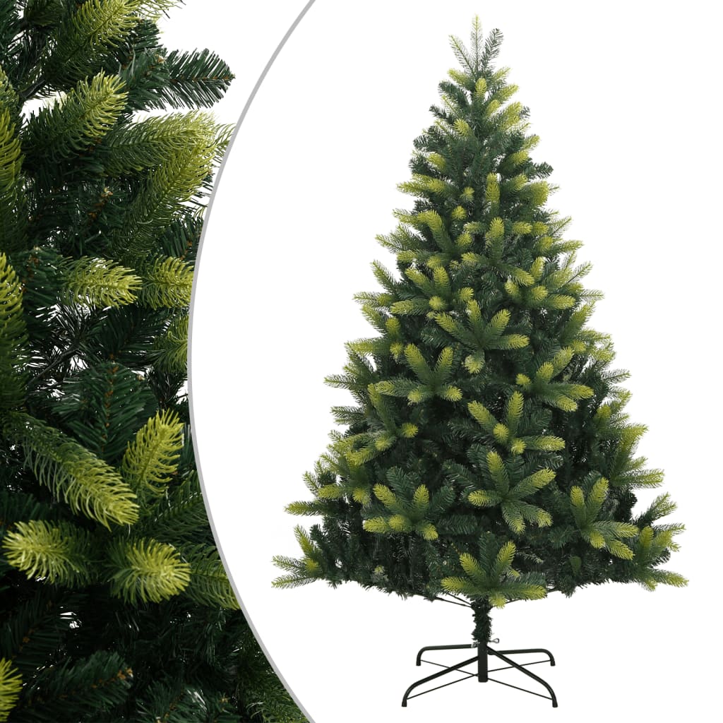 Vidaxl kunstkerstboom met scharnieren en standaard 120 cm