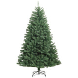 Vidaxl kunstkerstboom met scharnieren en standaard 150 cm