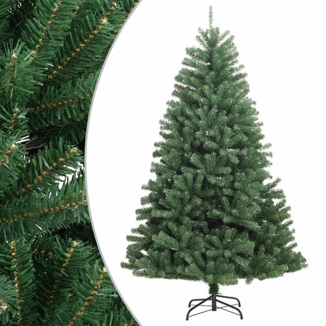 Vidaxl kunstkerstboom met scharnieren en standaard 180 cm groen