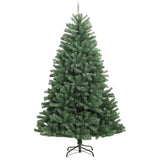 VidaXL Kunstkerstboom met scharnieren en standaard 270 cm groen