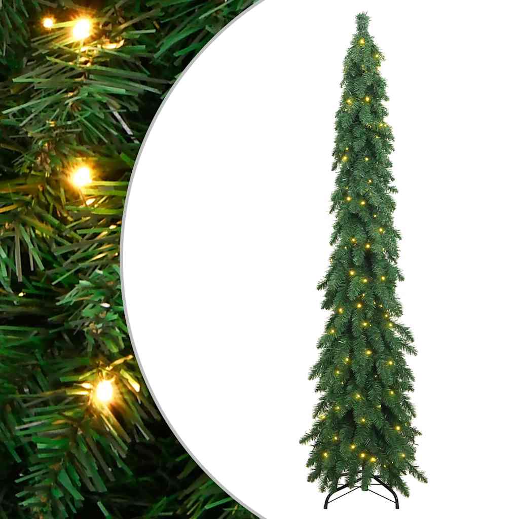 Vidaxl kunstkerstboom met verlichting 130 led's 210 cm