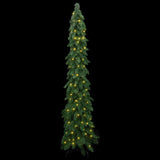 Vidaxl kunstkerstboom met verlichting 130 led's 210 cm