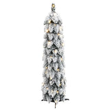 Vidaxl kunstkerstboom met verlichting en sneeuw 45 led's 90 cm