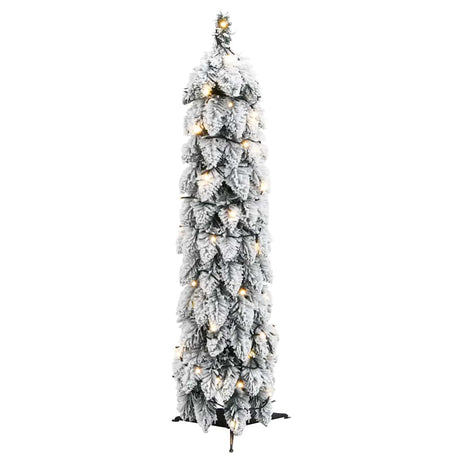 Vidaxl kunstkerstboom met verlichting en sneeuw 45 led's 90 cm