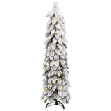 VidaXL Kunstkerstboom met verlichting en sneeuw 80 LED's 150 cm