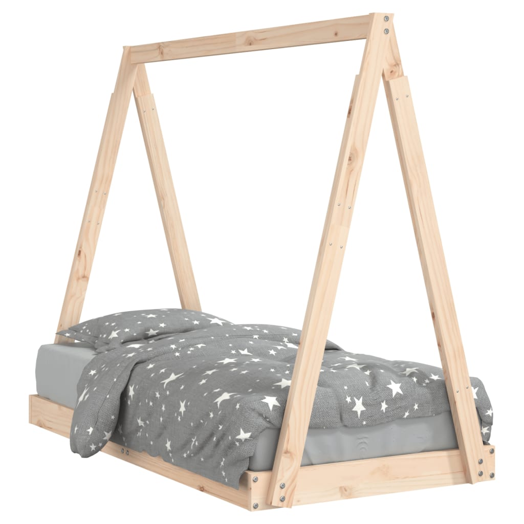 Vidaxl kinderbedframe 70x140 cm massief grenenhout