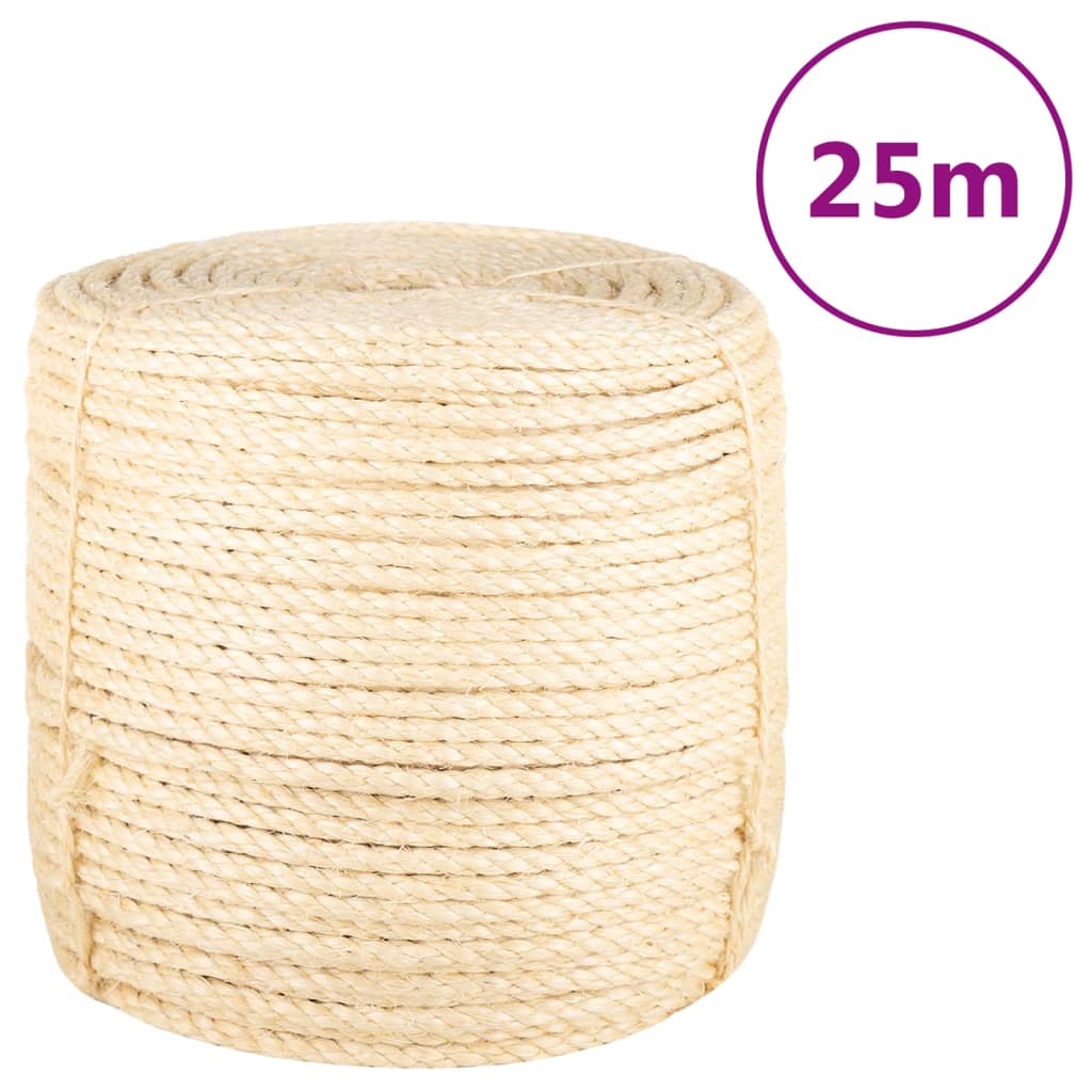 Vidaxl touw 8 mm 25 m 100% sisal