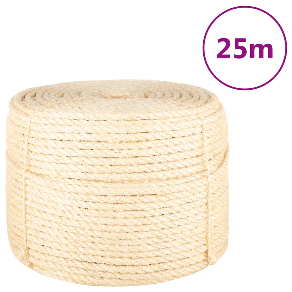 Vidaxl touw 10 mm 25 m 100% sisal