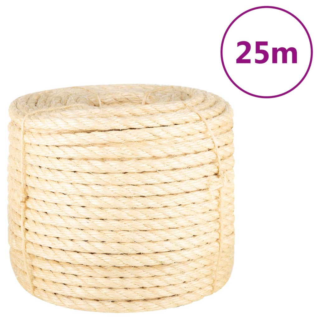 Vidaxl touw 14 mm 25 m 100% sisal