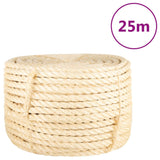 Vidaxl touw 16 mm 25 m 100% sisal