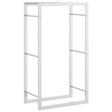 Vidaxl haardhoutrek 50x28x94 cm roestvrij staal