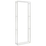 Vidaxl haardhoutrek 110x28x312 cm roestvrij staal
