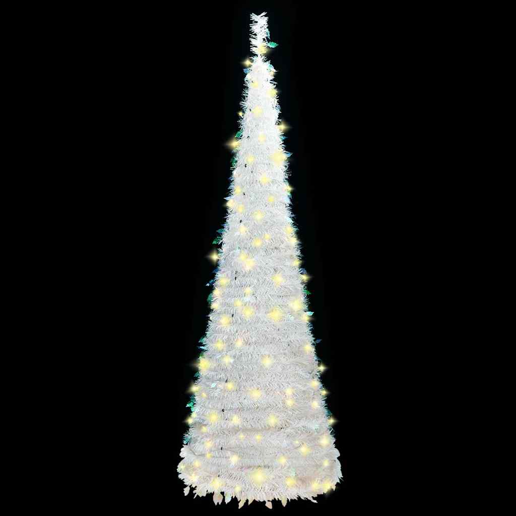 Vidaxl kunstkerstboom pop-up 50 led's 120 cm wit
