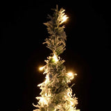 Vidaxl kunstkerstboom pop-up met sneeuw 200 led's 210 cm