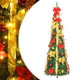 Vidaxl kunstkerstboom pop-up 50 led's 120 cm groen