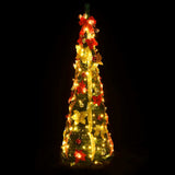 Vidaxl kunstkerstboom pop-up 100 led's 150 cm groen