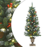 VidaXL 4-delige Kerstdeurdecoratieset PVC