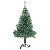 Vidaxl kunstkerstboom met sneeuw 120 cm groen