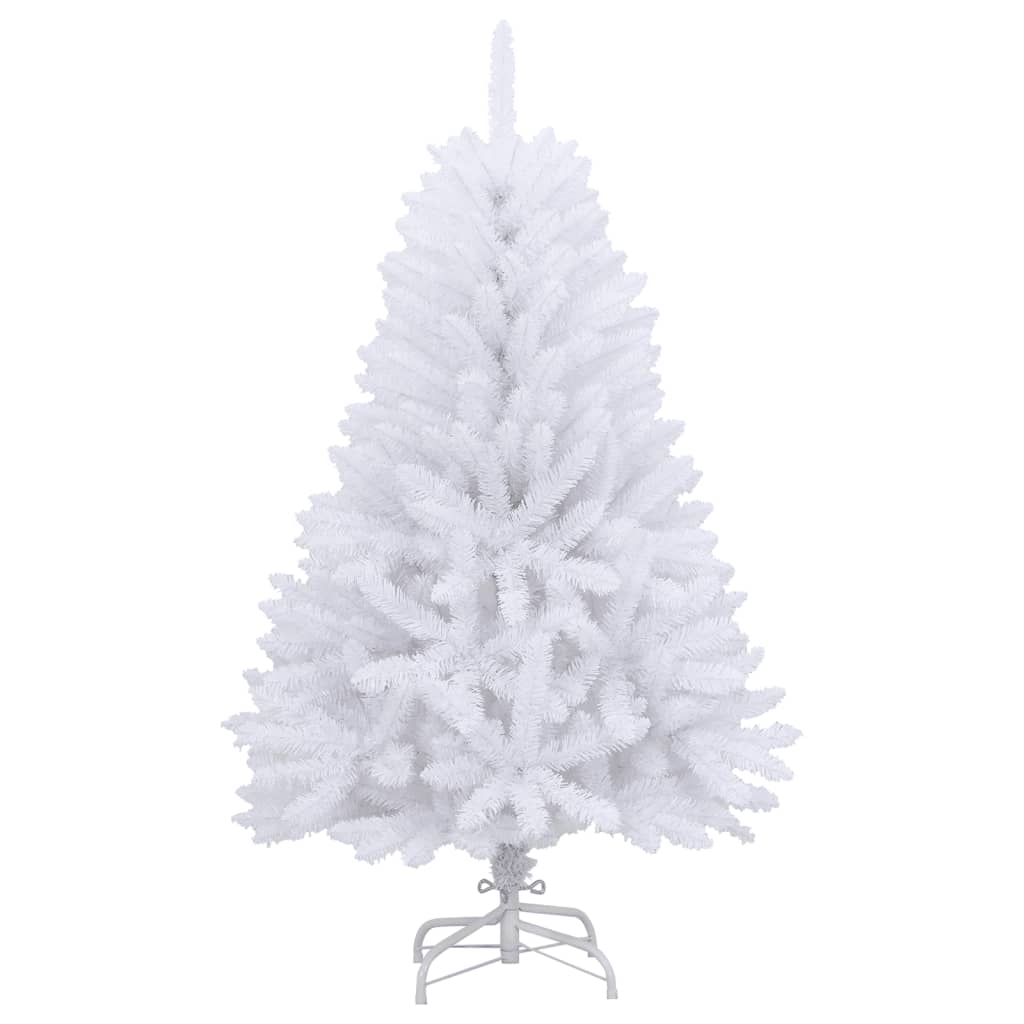 Vidaxl kunstkerstboom met scharnieren en standaard 150 cm wit