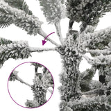 Vidaxl kunstkerstboom met scharnieren en sneeuw 120 cm