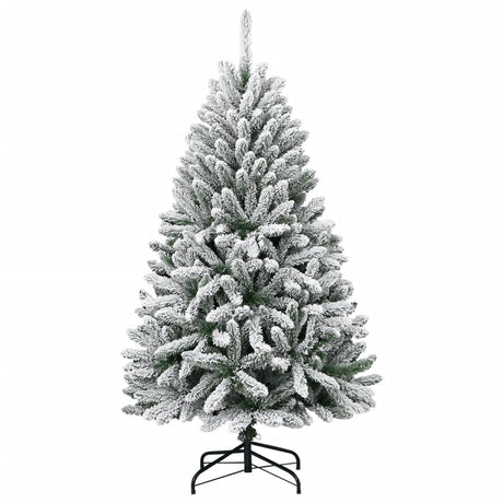 Vidaxl kunstkerstboom met scharnieren en sneeuw 150 cm