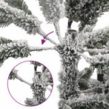 Vidaxl kunstkerstboom met scharnieren en sneeuw 150 cm