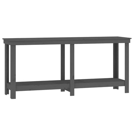 Vidaxl werkbank 180x50x80 cm massief grenenhout grijs