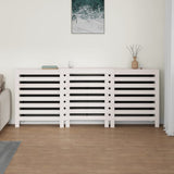 Vidaxl radiatorombouw 210x21x85 cm massief grenenhout wit